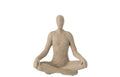 J-Line decoratie Beeld Yoga - polyresin - beige