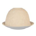 Waxinelichthouder Ø 12x8 cm Wit Porselein Huizen