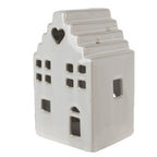 Waxinelichthouder Huis 17 cm Beige Porselein