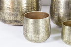Karakter pot oud goud handgeslepen set3