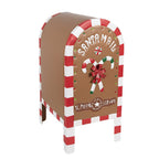 Brievenbus 22x18x34 cm Bruin Metaal Kerstdecoratie
