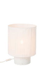 J-Line Tafellamp - cement - wit - medium