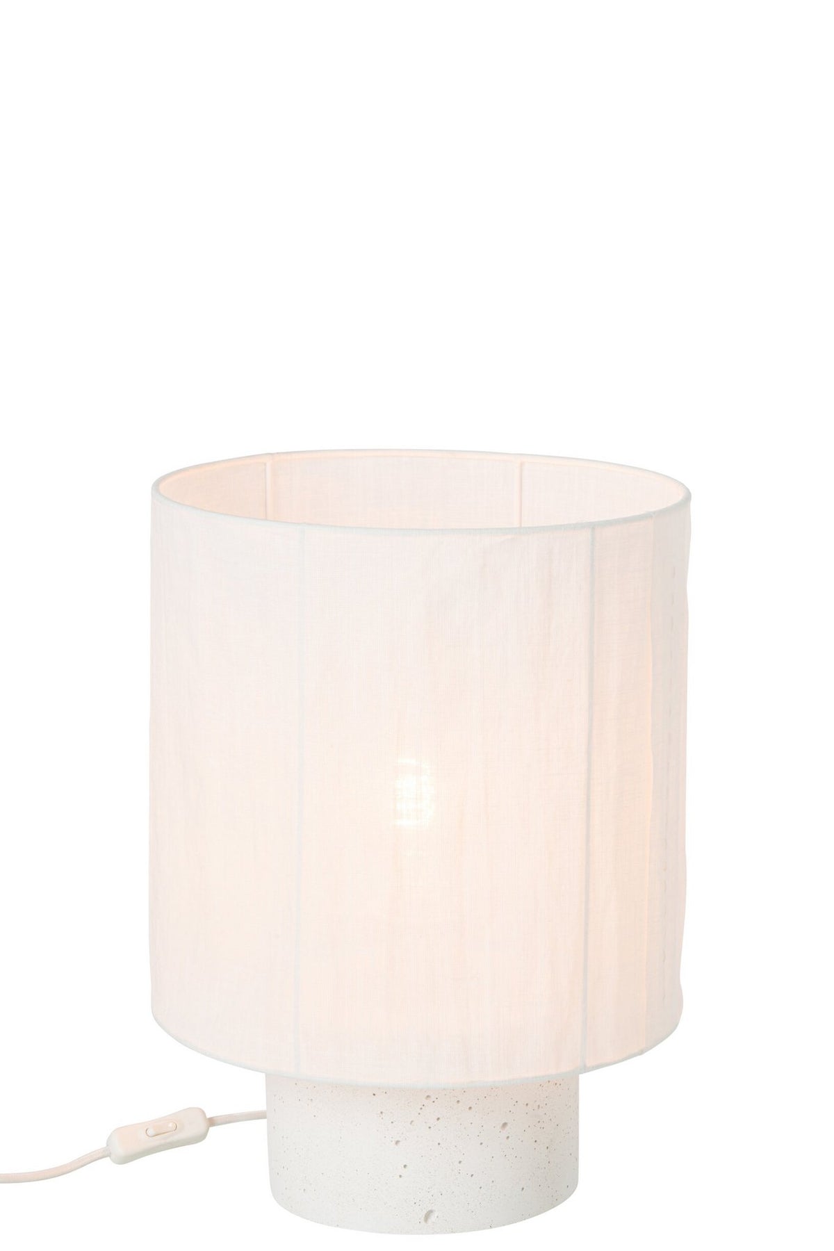 J-Line Tafellamp - cement - wit - medium