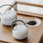 Theepot 35cl lijnen wit Sencha