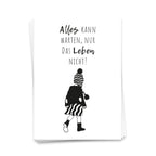 Alles kan wachten, alleen het leven - ansichtkaart 10 set set