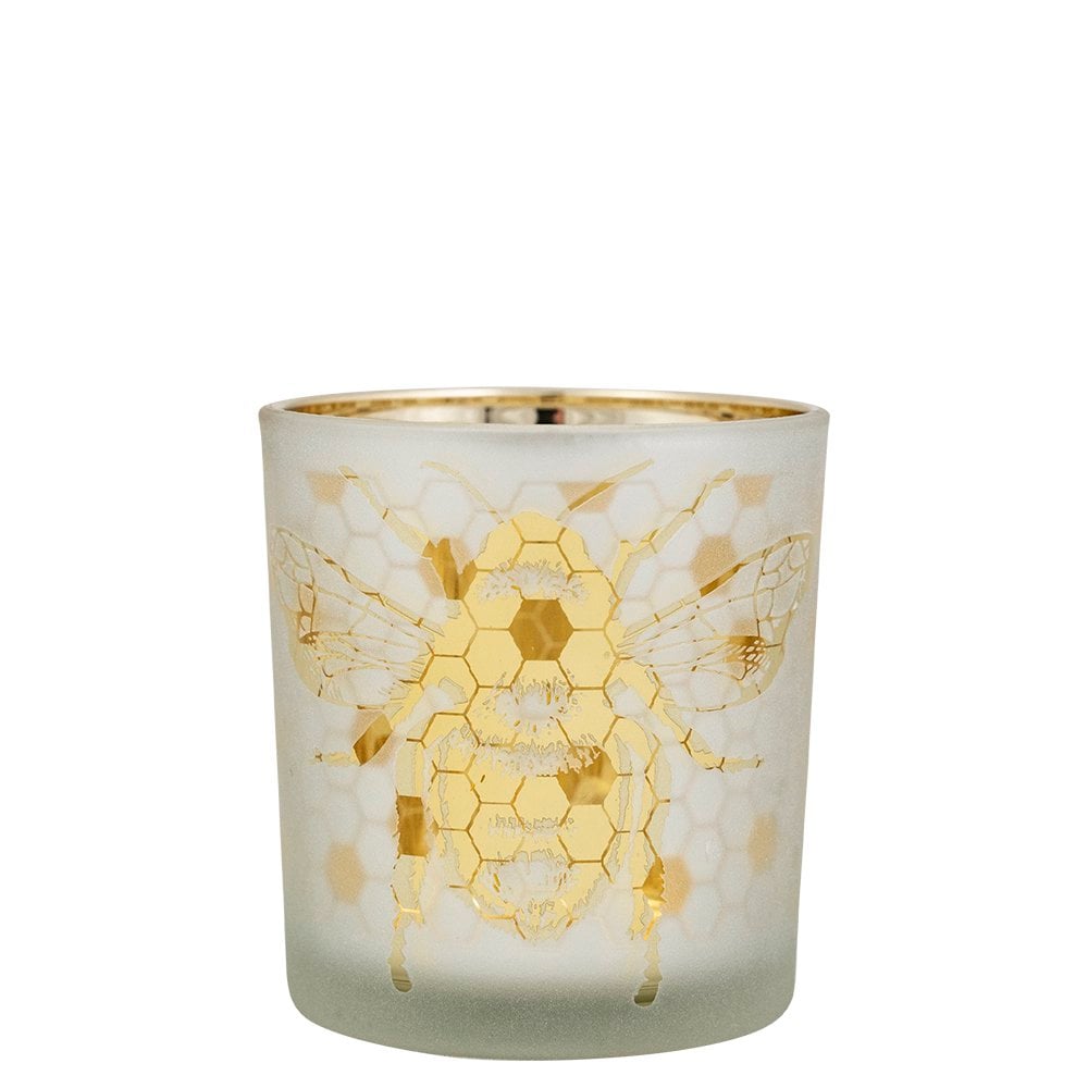 Theelichthouder bij goud small 8cm