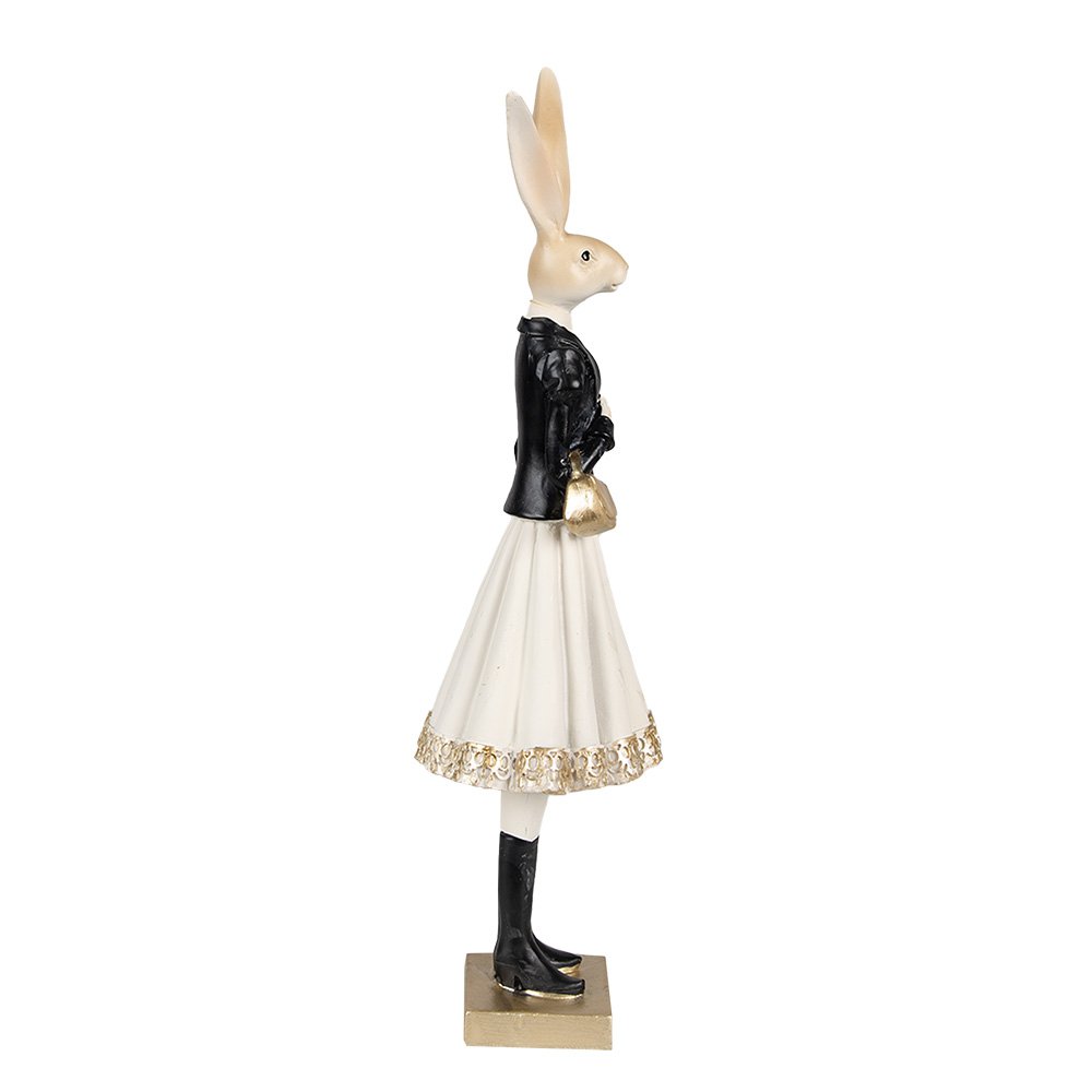 Beeld Konijn 32 cm Bruin Polyresin Paasdecoratie