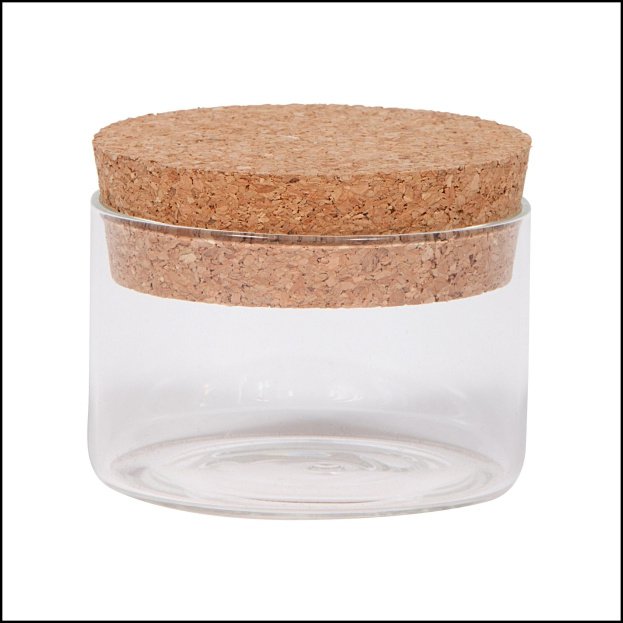 Pot met kurk 5 x 8 cm