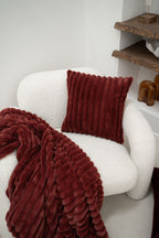 Cushion (filled) Bubble rabbit fur - 45x45cm
