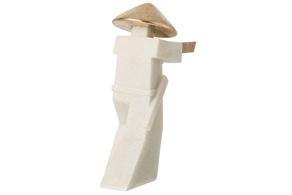 J-Line Martialartsfiguur - hars - wit/goud