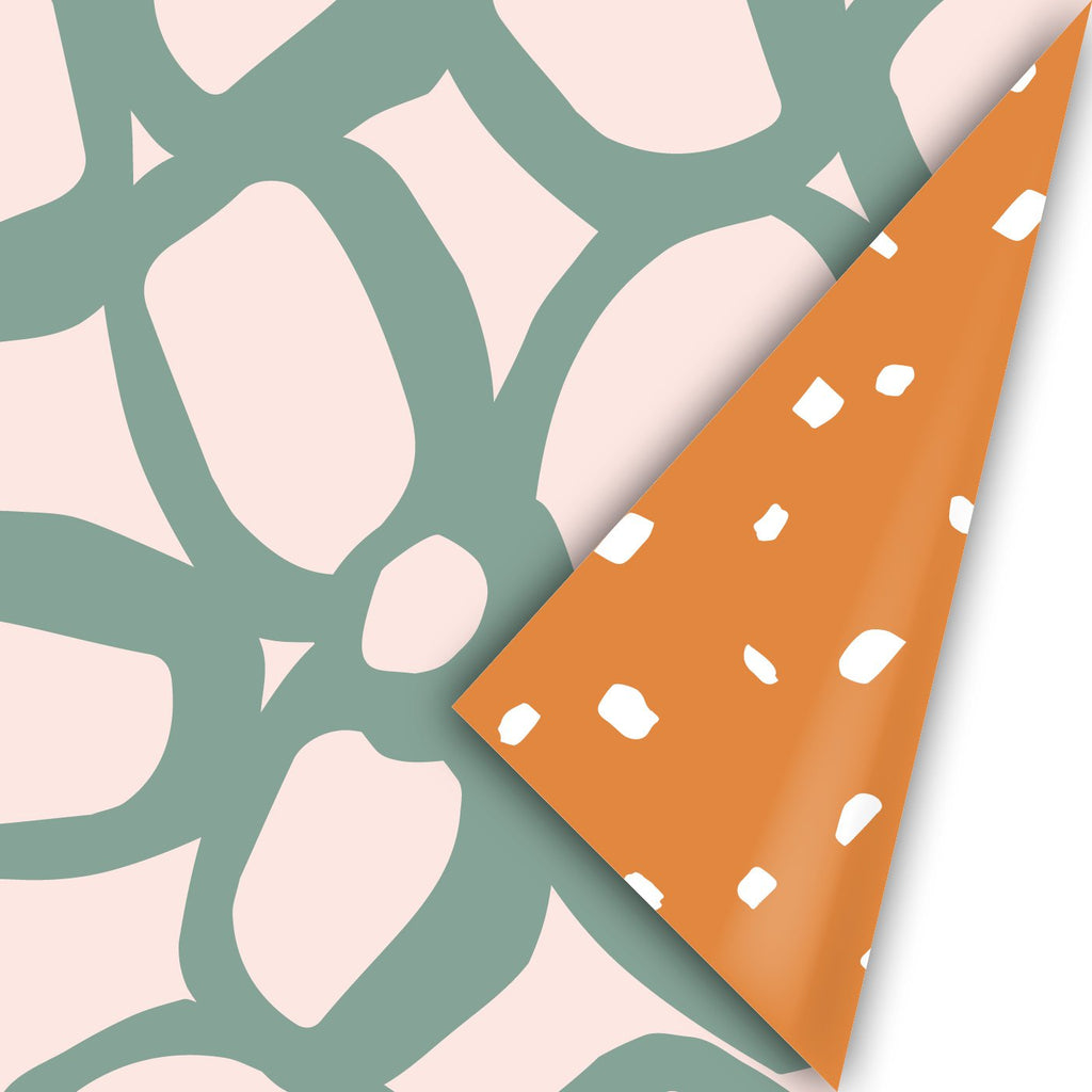 Bold Flowers - Toonbankrol - 100m 30cm - retro
