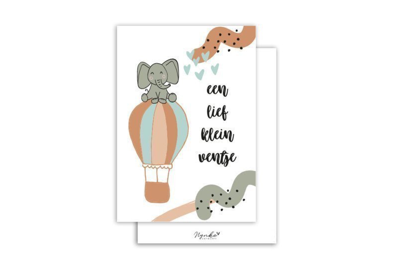 Kaart | Een lief klein ventje