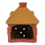 Waxinelichthouder Huis 9x6x10 cm Rood Keramiek