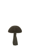 J-Line Paddenstoel Hout Zwart Small