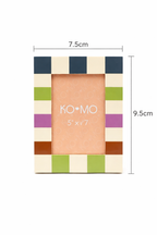 Geruite hars fotolijst 5 x 7 inch modern decor huisgeschenken