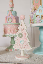 Kerstdecoratie Kerstboom 25 cm Roze Polyresin