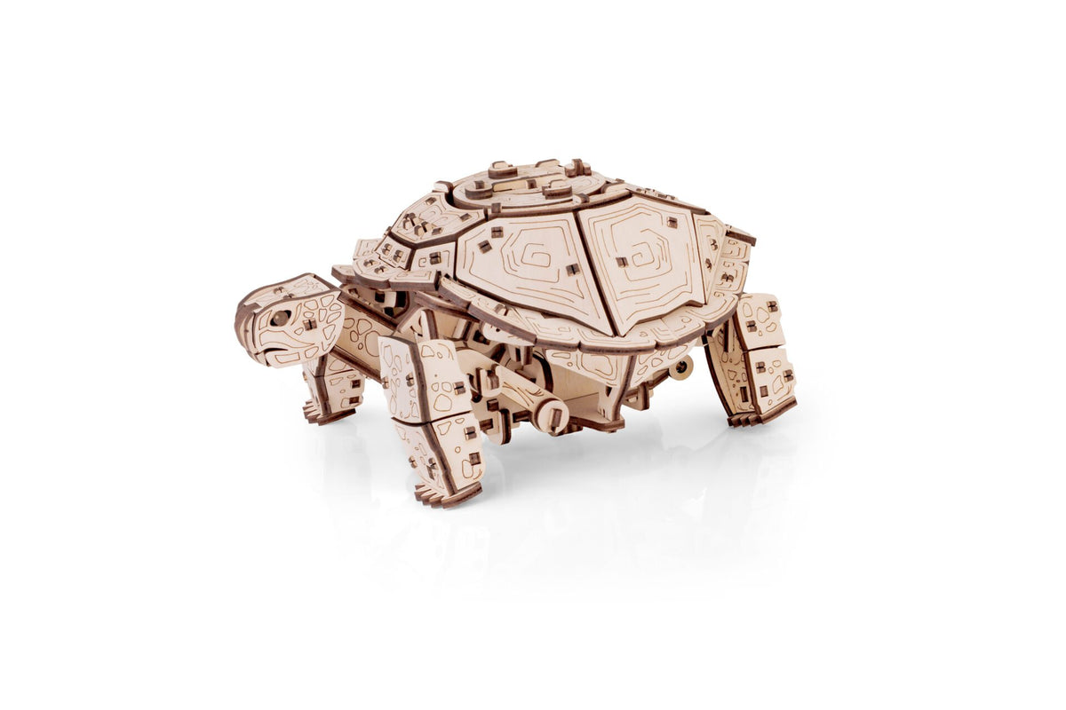 Eco Wood Art (EWA) 3D Mechanische Puzzel Schildpad/ Turtle, 976, 22,3x16,5x11,6cm