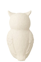 J-Line decoratie Uil Mozaïek - polyresin - beige/blauw