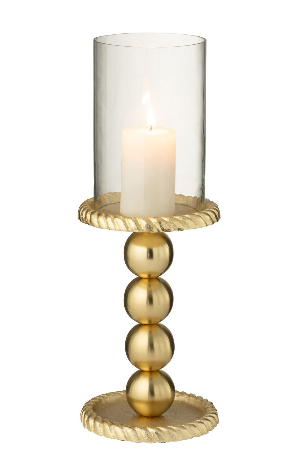 J-Line kaarshouder - aluminium - goud - L
