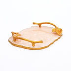 Luxe dienblad met marmeren afwerking - elegante gouden accenten