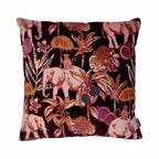 Elephant Print kussen bordeaux 45x45cm