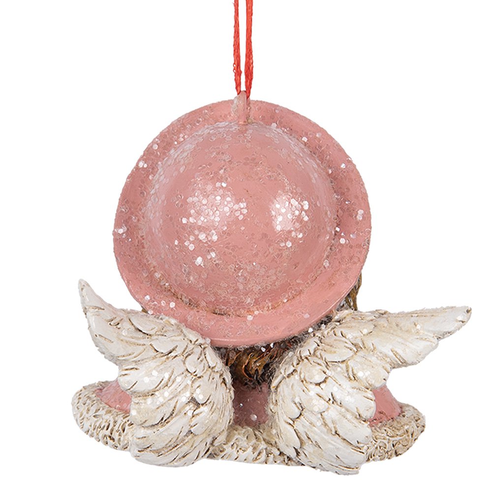 KERTHanger Engel 8x7x7 cm Roze Kunststof