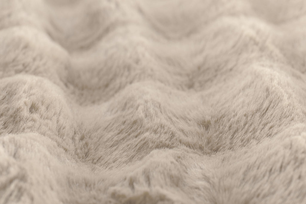 Cushion (filled) Bubble rabbit fur - 45x45 cM
