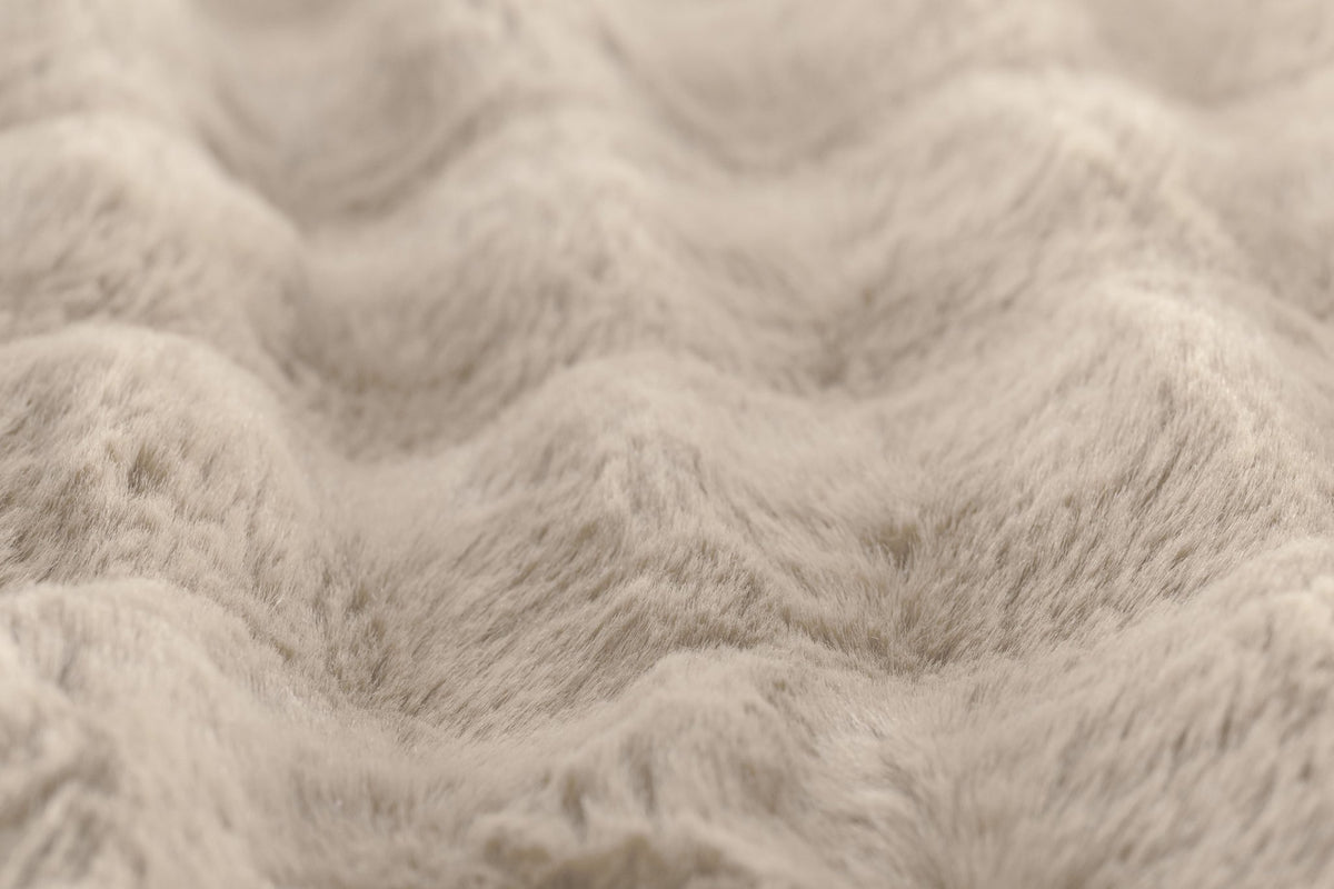 Cushion (filled) Bubble rabbit fur - 45x45 cM