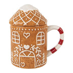 Mok Gingerbread house 450 ml Bruin Keramiek
