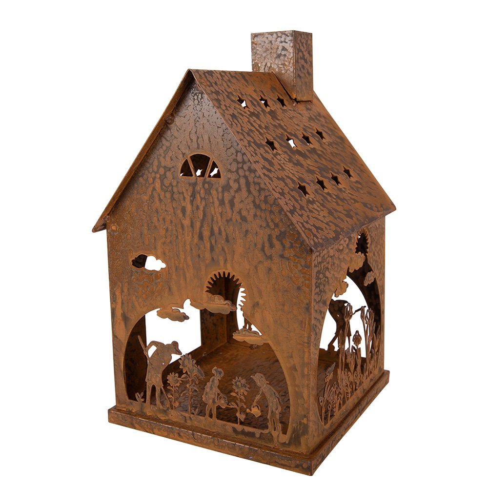 Decoratie Beeld 17x17x28 cm Bruin Metaal