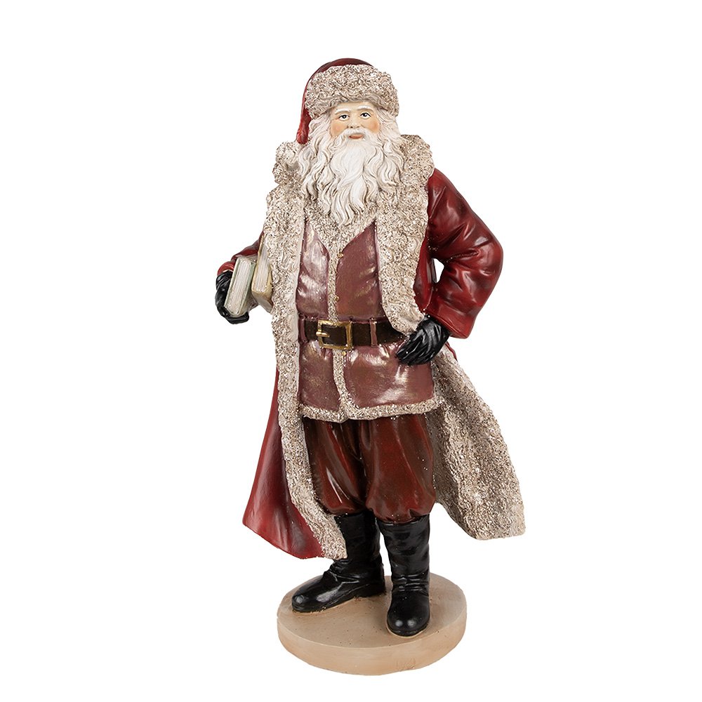 Beeld Kerstman 33 cm Rood Polyresin Kerstfiguren