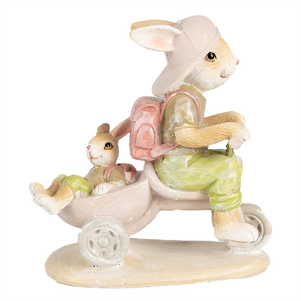 Beeld Konijn 12 cm Bruin Polyresin