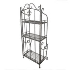 Wandrek 60x42x150 cm Grijs Metaal Tuinrek