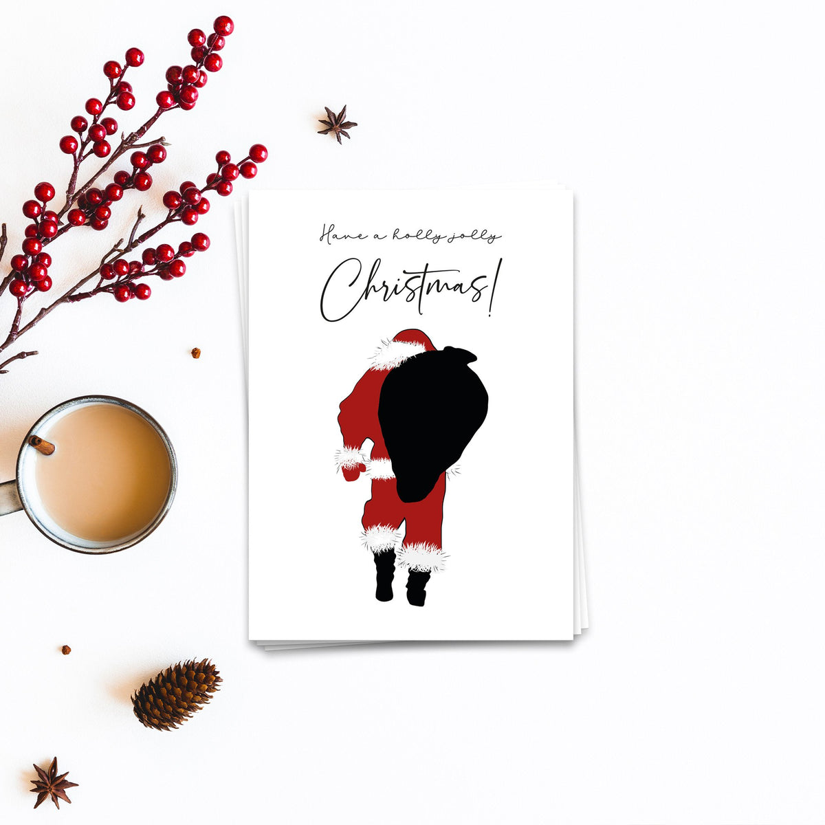 Holly Jolly Christmas - Christmas Card 10 Set