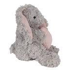 Knuffel Konijn 14x15x20 cm Grijs Pluche