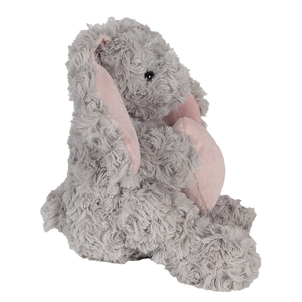 Knuffel Konijn 14x15x20 cm Grijs Pluche