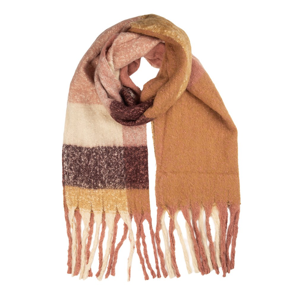 Wintersjaal Dames 50x210 cm Roze Textiel