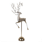 Decoratie Beeld Hert 36x12x72 cm Goudkleurig Metaal