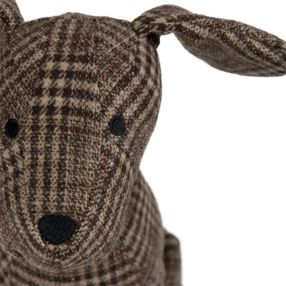 Deurstopper hond zit ruit 21x16x26 cm