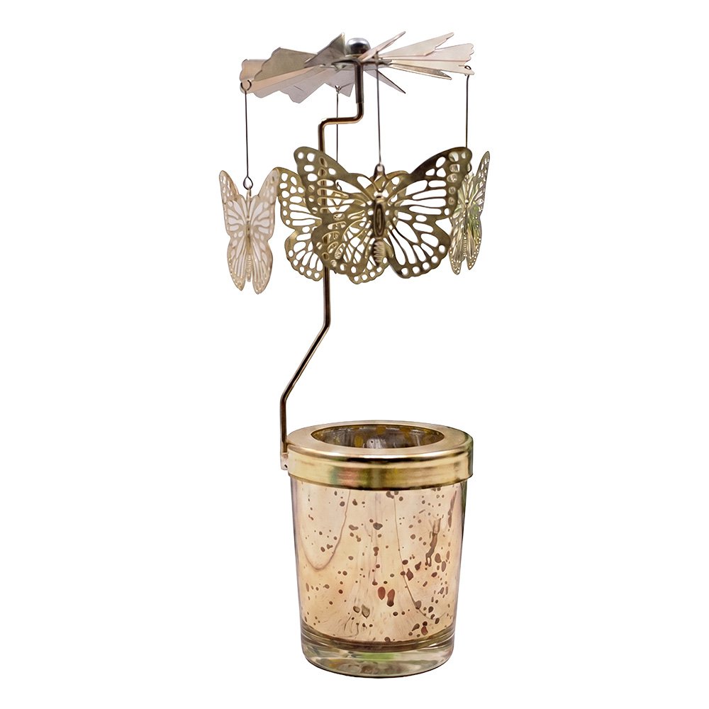 Waxinelichthouder Goudkleurig Glas