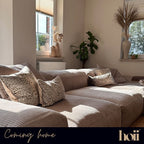 Leonelle | Kussen | 45x45 cm puimsteen | Beige | Hoii | Met luxe binnenkussen