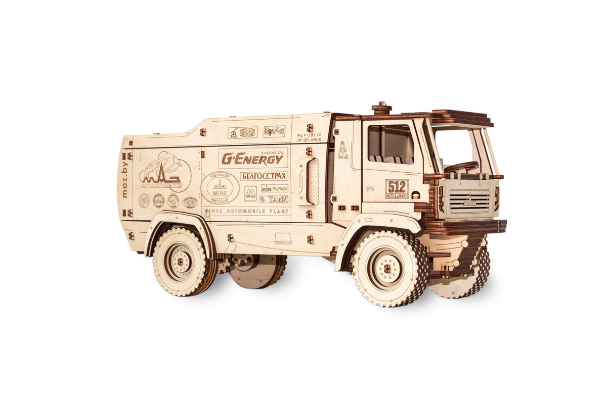 Eco Wood Art (EWA) 3D Mechanische Puzzel, Truck MAZ-5309RR, 686, 35,2x13,1x16,7cm