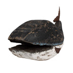 Decoratie Beeld Walvis 23 cm Zwart Wit Hout