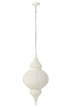 J-Line hanglamp Boor - metaal - wit - large