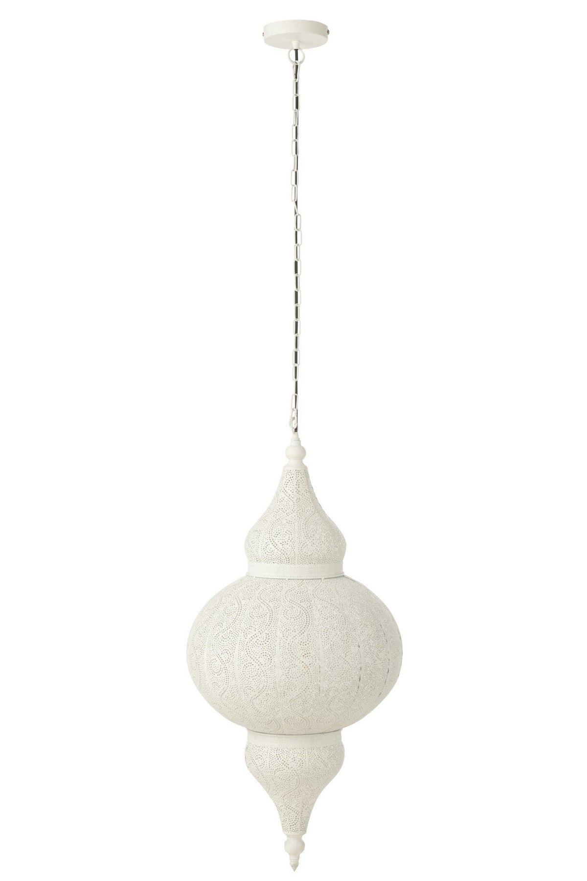 J-Line hanglamp Boor - metaal - wit - large