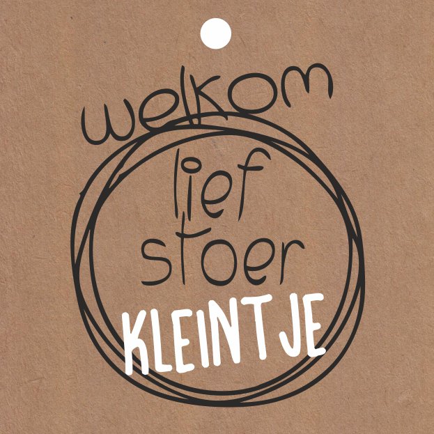 Cadeau kaartjes - Welkom Lief stoer kleintje-20 stuks
