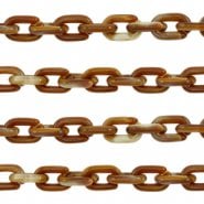 Brillenkoord acrylic chain verguld