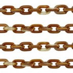 Brillenkoord acrylic chain verguld