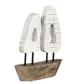 Ornament kirguli wit 27,5x5x28,5 cm
