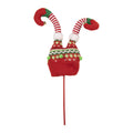 Kerstdecoratie Elfenbenen 14x5x48 cm Rood Hout